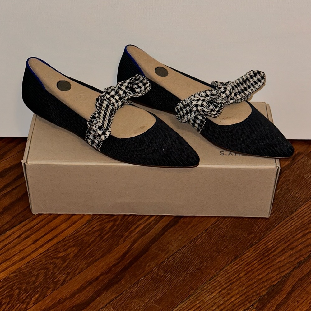 Rothy’s size 7.5, Ink Gingham